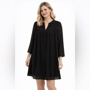 GRACE & MILA: Black flowy dress fully lined NWT